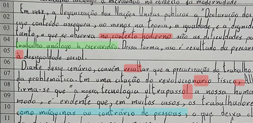 Correção de Redação Estilo ENEM